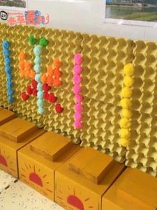 Colorful Pom-Pom and Early Education Egg Tray DIY Material