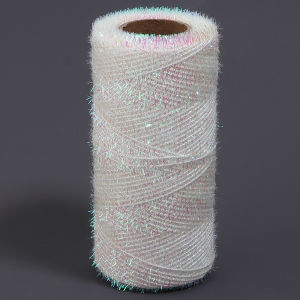 200yards/lot Polyester Tinsel Yarn Metallic Glitter Thread Cords for Gift Wrapping DIY Handcrafts Chrismas Ornament Decoration