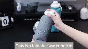 🇸🇬SG Seller |600ml Collapsible Silicone Water Bottle Portable & Foldable Lightweight Outdoor Travel Gym Kids Bottle