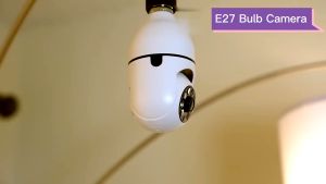 กล้องวงจรปิด HD 1080P 360 wifi CCTV Camera กันน้ํา Infrared night vision การตรวจจับการเคลื่อนไหว กล้องวงจรปิดระยะไกล 360°PTZ Control CCTV Camera with Alarm กล้องวงจรปิดหลอดไฟ กล้องวงจรปิดไร้สาย