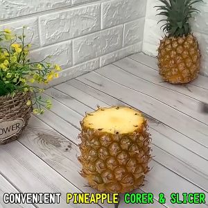 Stainless Steel Pineapple Core Remover Fruit Simple Peeler Core Separator Spiral Rotary Pineapple Peeler Kitchen Gadget