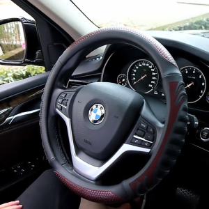 High-Quality Carbon Fiber Look Steering Wheel Anti-Slip Wear-Resistant for Cars