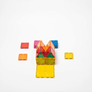 Imagimags Square Set (38 Pcs) - Rainbow Magnetic Building Tiles STEM Educational Toys Mainan Kanak-Kanak Toddler Play