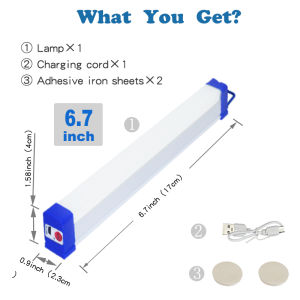LED Rechargeable Lamp Tube USB 5V Emergency Light Camping Magnetic Portable Lightinging Night Market Outdoor Vehicle Hard Strip