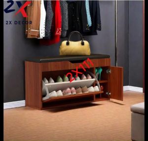 Tủ Giày Gỗ Thông Minh Cánh Lật Siêu GọnKèm ghế ngồi êm ái 2X Decor - 2X111