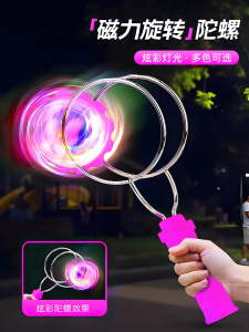 Đồ Chơi Gậy Xoay Sáng LED Cho Trẻ Em Đồ Chơi Ma thuậtUU Bóng Tròn Xoay Trên Trục Từ Tính Đồ Chơi Truyền Thống Cho Trẻ Em Từ 14 Tuổi Trở Lên