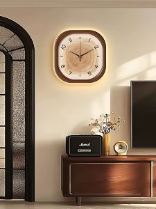YIYUXUAN | Đồng Hồ Tường Sang Trọng Phong Cách Retro Không Cần Khoan