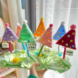 Bộ Vật Liệu Thủ Công Dệt Bằng Vải Cho Trẻ Mẫu Giáo Vườn Hoa Nhỏ Bằng Sợi Dệt Thủ Công DIY Cho Trẻ Em