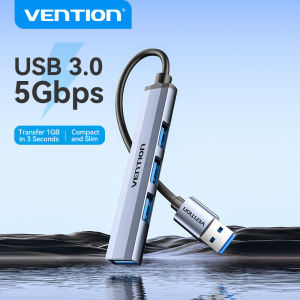 Vention USB 3.0 Hub 4 port adapter 4 in 1 Extension Multi Usb Port hub for Laptop PC Dell HP Lenovo Macbook USB A Multiport Adapter