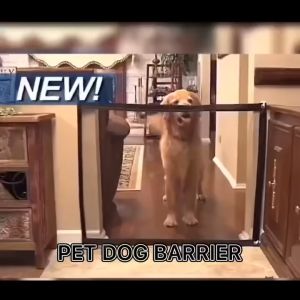 ⚡1pc Nylon Pet Safety Fence Magic Gate Foldable Mesh Barrier Gate for Dog Cat