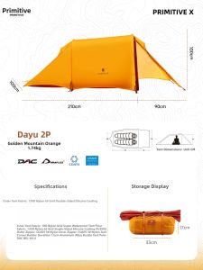 The Primitive | Waterproof Reinforced Lightweight Windproof Portable Foldable Tent