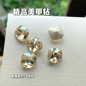 Luxurious Nail Salon Exclusive Diamond Nail Art Decorations Pointed Bottom Rhinestones Square Shaped over Time Nail Water Diamonds