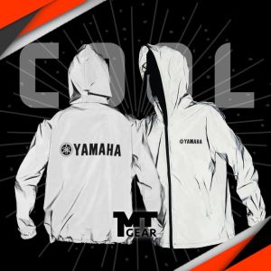 YAMAHA HD Plain Malaysia Squad Night Reflective Jacket Waterproof Windbreaker Safety Jaket Pantul Cahaya Motor