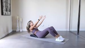 Ab Mat with Tailbone Pad Sit Up Pad Abdominal Workout Core Trainer Mats Crunches Leg Raises Abs Cushion Back Wedge