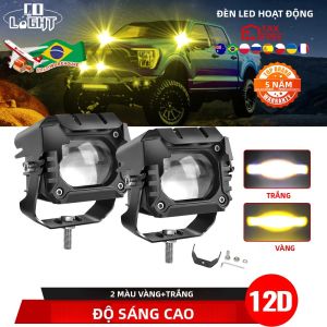 Đèn CO LIGHT Phụ Trợ Xe Máy Đèn Pha LED Đèn Sương Mù Offroad Đèn Angel Eyes Đèn Chiếu Sáng Di Động Đèn Lái Xe 6500K IP68