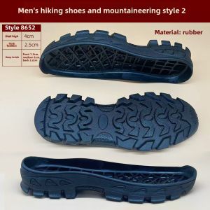 Mens Mountaineering Shoes Rubber Wear-Resistant Sole Replacement Leather Shoes Mountaineering Style Slip-Off Shoe Bottom Material