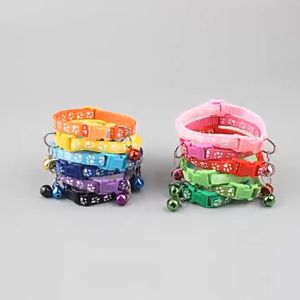 KALUNG KUCING LONCENG MOTIF JEJAK LUCU MURAH AKSESORIS KITTEN TALI LEHER HEWAN PELIHARAAN CAT COLLAR