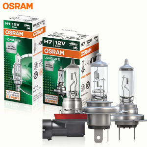 Osram | OSRAM H7 H4 H1 H11 HB3 9005 HB4 9006 9012 H3 Original Longlife White Light Halogen Headlight Car Light Hi/Lo Beam 55W 3200K Bulb