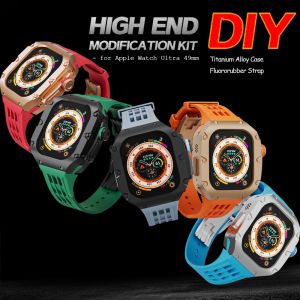 Titanium Case with Fluororubber Strap for Apple Watch Ultra 2 Luxury Richard RM Mod Kit for Apple Watch Ultra 49mm