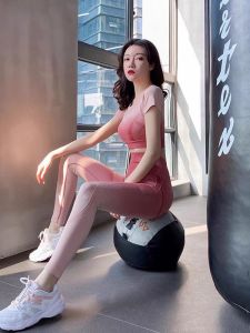 ชุดโยคะระบายอากาศได้ดีสำหรับผู้หญิง ชุดโยคะสีอัดช่วงฤดูร้อนและฤดูใบไม้ร่วง ชุดออกกำลังกาย ชุดวิ่ง ชุดโยคะแบบสองชิ้น