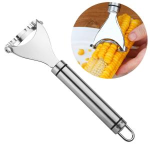 สแตนเลสข้าวโพดกบ Thresher Creative Home Kitchen Quick Corn Peeling Gadget อุปกรณ์ครัว
