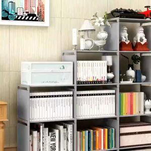 Tủ vải đa tầng thông minh thiết kế tiết kiệm không gian Tủ sách đa tầng tích hợp để đồ tiện lợi