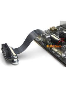 PCI-E3.0 36p Chuyển Đổi Thẻ Âm Thanh Mở Rộng 90 Độ PCIex1 Đứng Không Đĩa Cáp Kết Nối 1X Cáp Mạng USB 3.0 Cáp Chuyển Đổi