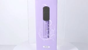 Wireless Mini Hair Straightener Portable Home Usb Rechargeable Hair Straightening Comb Curly Straight Dual-Use Styling Comb