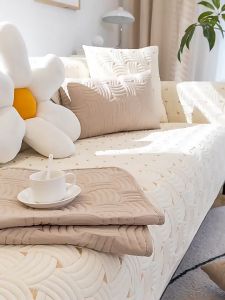 🔥ปลีก/ส่ง🔥ผ้าคลุมโซฟา แผ่นรองโซฟา ผ้าคอตตอน100% 1/2/3/4 ที่นั่ง คุณภาพสูงกันลื่น มี3ลาย 6ขนาดให้เลือก