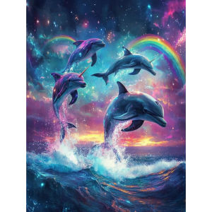 500/1000/1200/2000PCS Jigsaw Puzzle Beautiful Dolphin Animal Ocean Scene For Adults Great Weekend Relaxation And Family Fun Gift