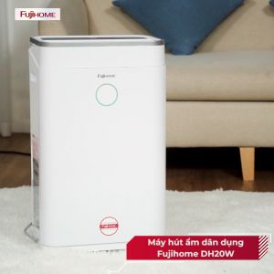 Máy hút ẩm 20L/ngày Fujihome DH20W Kết nối wifi thông minh - Công suất 20 lít/ngày - phù hợp phòng 20 đến 50m2 - Nhập khẩu chính hãng - Bảo hành toàn quốc 24 tháng