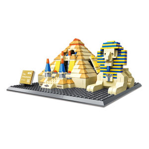 Giza Pyramid Building Blocks in Egypt Toy Assembly Particle Boys And Girls Birthday Gifts Kids toys
