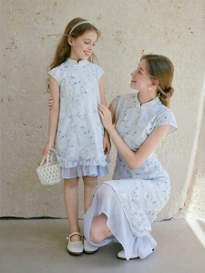 XIANGYING | Parent-Child Chinese Style Cheongsam Dresses