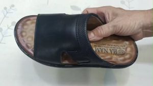 Dép Nam Quai Ngang SAMTA Da Bò Thật Cao Cấp DNA2184