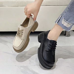 British Style Women's Black Platform Loafers: A Spring Must-Have