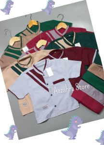Setelan Koko Anak Laki-Laki Koko Kurta Anak Lengan Pendek Set Baju Muslim Anak Laki-Laki Baju Dan Atasan