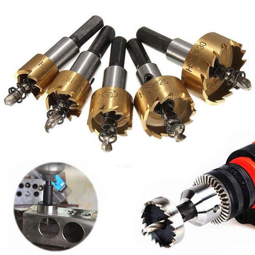 MATA BOR BULAT SET KOMPLIT 12 PCS UNTUK LUBANG BESAR MATA BOR BESI BAJA ASLI HSS HOLE SAW BIT SET