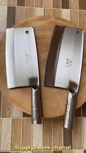 2 รูปแบบ เหล็กแมงกานิส และ สแตนเลส มีดปังตอ มีดเชฟจีน มีดสับกระดูก มีดทำครัว มีดครัวสแตนเลส ใบมีดมีให้เลือก สแตนเลส ราคาที่น่าสนใจ