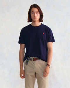 Polo Ralph Lauren Men Custom Slim Fit Jersey Crewneck Short Sleeve T-Shirt [Sale]
