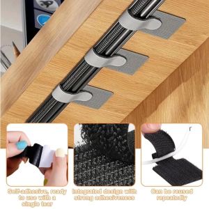 20/10/5PCS Releasable Cable Organizer Ties Mouse Earphones Wire Management Nylon Cable Ties Reusable Loop Hoop Tape Straps Tie