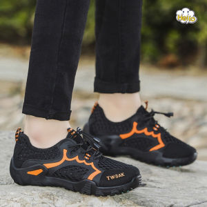 【Free Gift】Men Hiking Shoes Non-slip Breathable Mesh Climbing Cloth Shoes Trekking Outdoor Sports Shoes Aqua Shoes