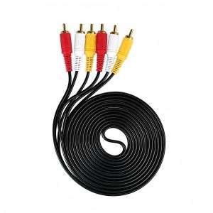 1.5m 3m 3 RCA to 3 RCA Composite AV Cable Male to Male Audio Video Cable for TV/DVD/Home Theater (Wholesale Available)