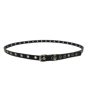 New Spring Summer Womens Dress Belt Double Circle Any Knot Matching Accessory Skirt Belt Simple Waist Chain PU Material