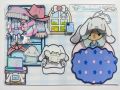 TOCA BOCA PAPER DOLL CINNAMOROLL LAMINATED WITH VELCRO. 