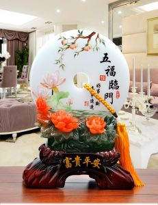 Jade Tree Decorations Feng Shui Ornaments Get Rich Lucky Chinese Style Blessing Living Room Display Housewarming Gifts TV Cabinet Home Decorations