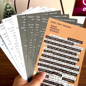 8pcs Vintage Quote Stickers for Journaling and Scrapbooking Inspirational Positive Quotes for DIY ArtCrafts Album Embellishment