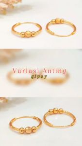 Cute jewelry Anting Dewasa Anting Bulat Polos Terbaru Perhiasan Wanita AT 311
