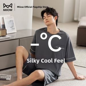 MiiOW | Cool Stripe Summer Sleepwear Short Sleeve Set