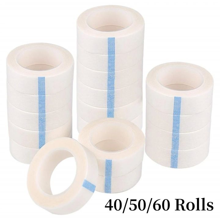 40/50/60 Rolls Micropore Breathable Medical Tape For Lash Extension