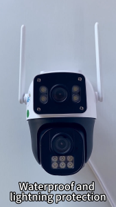 V380 4G Security Camera with Dual Lens AI Tracking Waterproof Two-Way Audio HD Night Vision